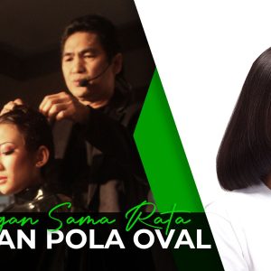Guntingan Sama Rata Dengan Pola Oval